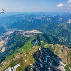 Flugwegposition um 14:51:54: Aufgenommen in der Nähe von Hafning bei Trofaiach, Österreich in 2782 Meter